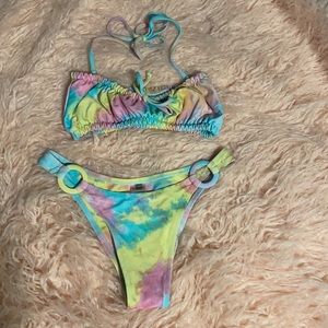 COPY - Blackbough Swim Candy Pastel Ruched Bikini Set Small Medium